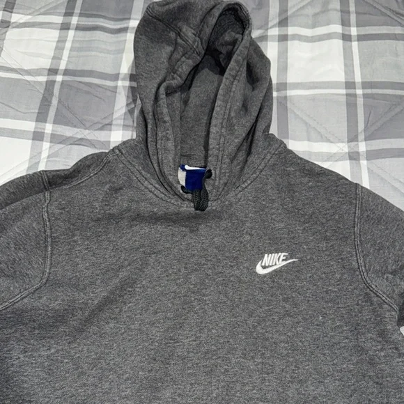 Nike Gray Sweatshirt Classic Pullover Hoodie Size S​ - Picture 4 of 5